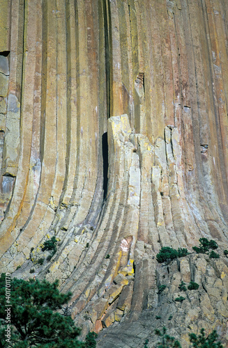 Canvas-taulu View of Devils Tower National Monument, USA