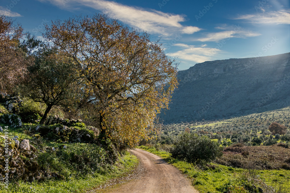 Landscape view of Serra de Aire, Portugal