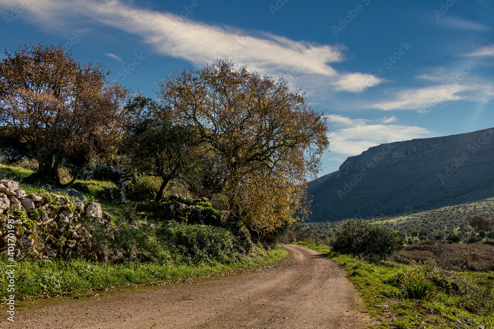 Landscape view of Serra de Aire, Portugal