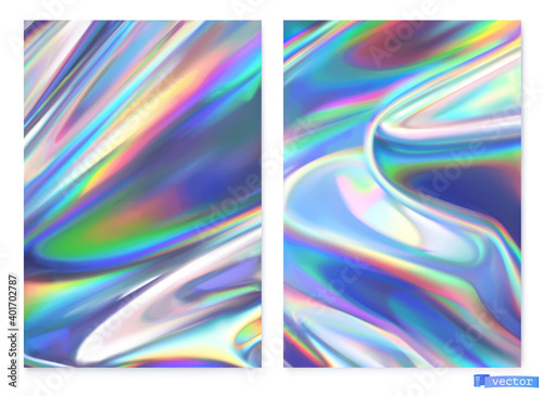 Holographic film. Abstract vector background