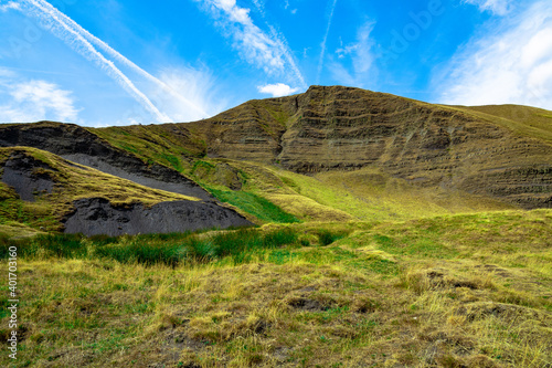 landscape with sky over a mountain
