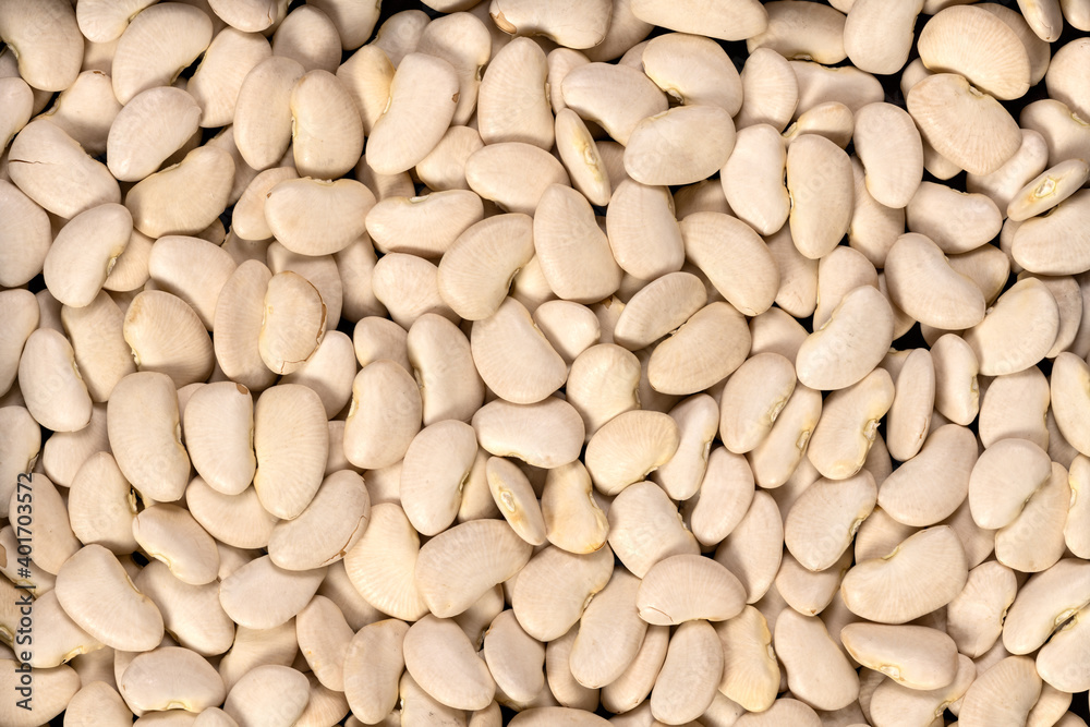Large lima beans background and texture. Top view. Large lima beans background and texture. Top view.