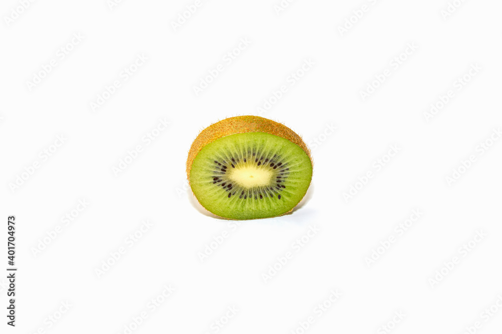 kiwi on a white background. isolate. macro kiwi on a white background. isolate. macro