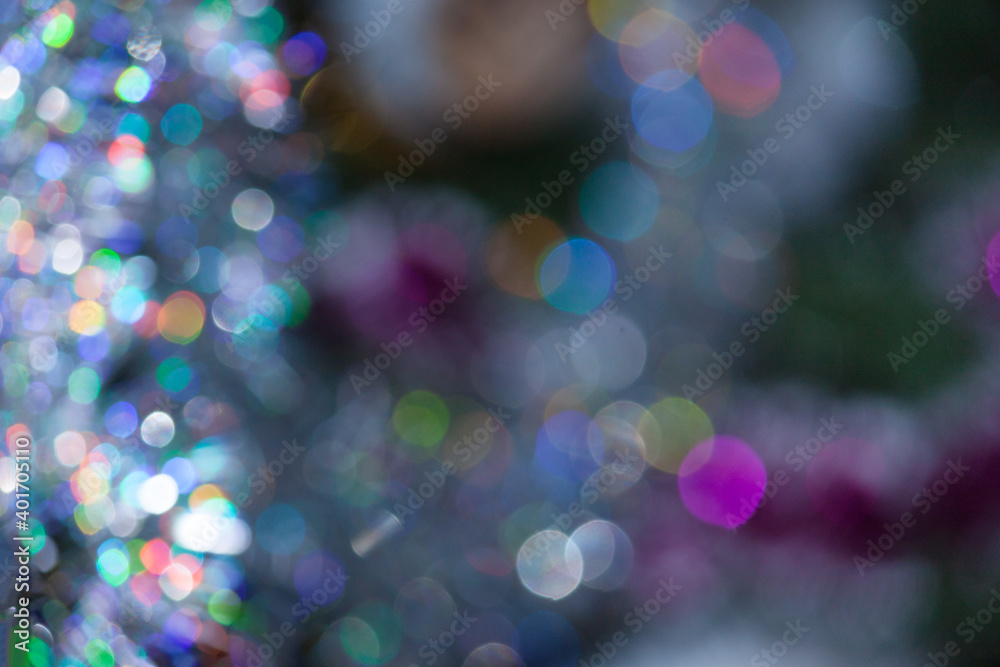 Abstract party bokeh lights background. Multicolored.