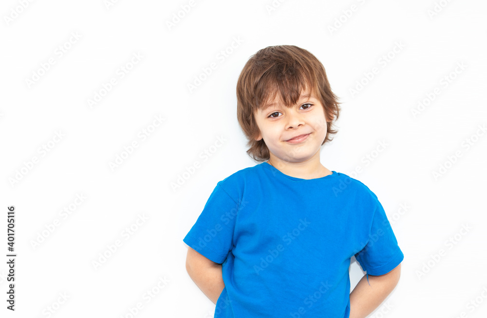 portrait of an emotional boy on a light background portrait of an emotional boy on a light background