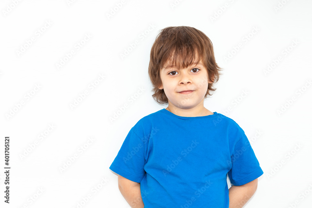 portrait of an emotional boy on a light background portrait of an emotional boy on a light background