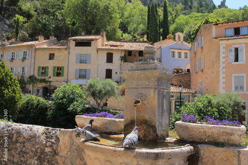 Moustiers Sainte Marie, one of the most beautiful village of France in Verdon natural regional park
