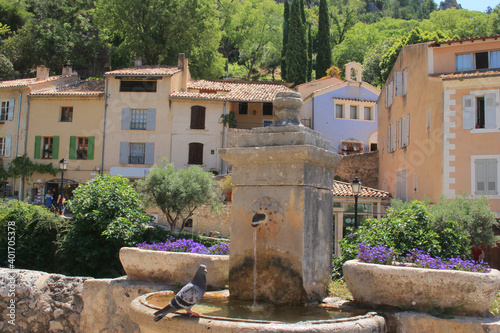 Moustiers Sainte Marie, one of the most beautiful village of France in Verdon natural regional park

