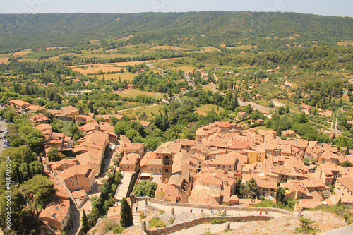 Moustiers Sainte Marie, one of the most beautiful village of France in Verdon natural regional park 