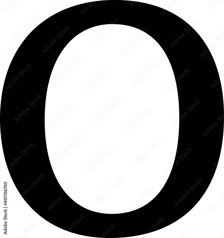 number 0 zero black color isolated on white background number 0 zero black color isolated on white background