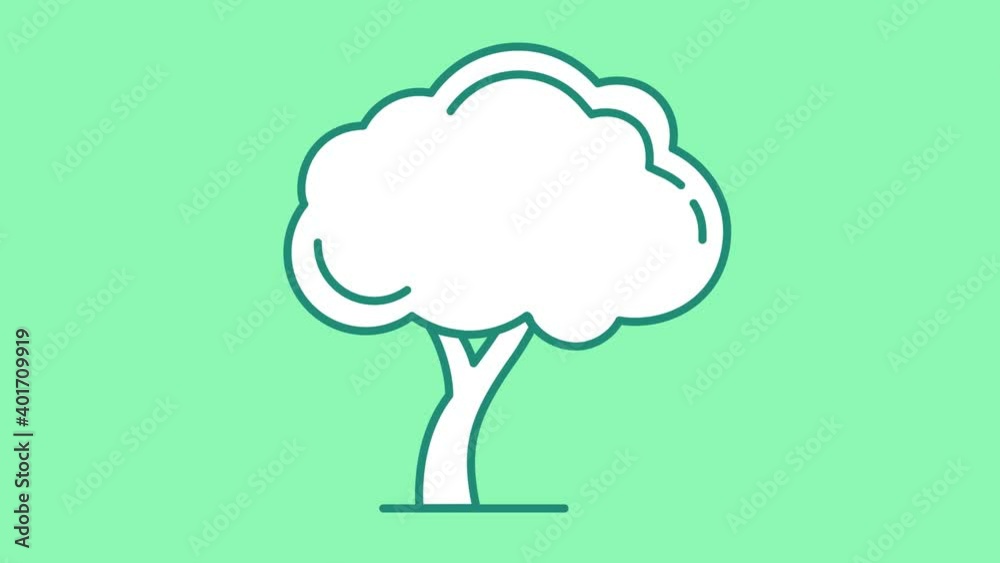 Tree line icon on the Alpha Channel Tree line icon on the Alpha Channel