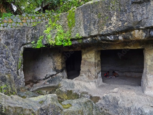 The Mandapeshwar Buddhist Caves,mumbai,maharashtra,india photo