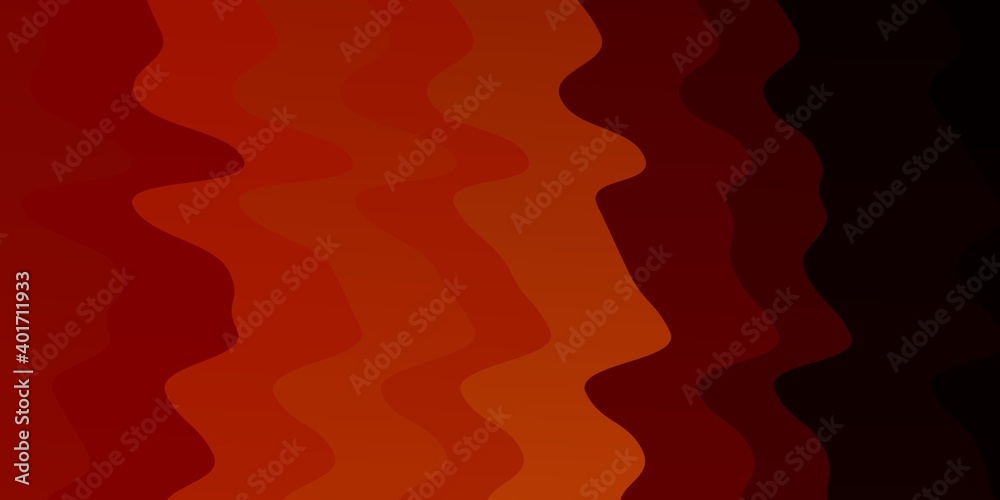 Dark Orange vector template with curves. Dark Orange vector template with curves.