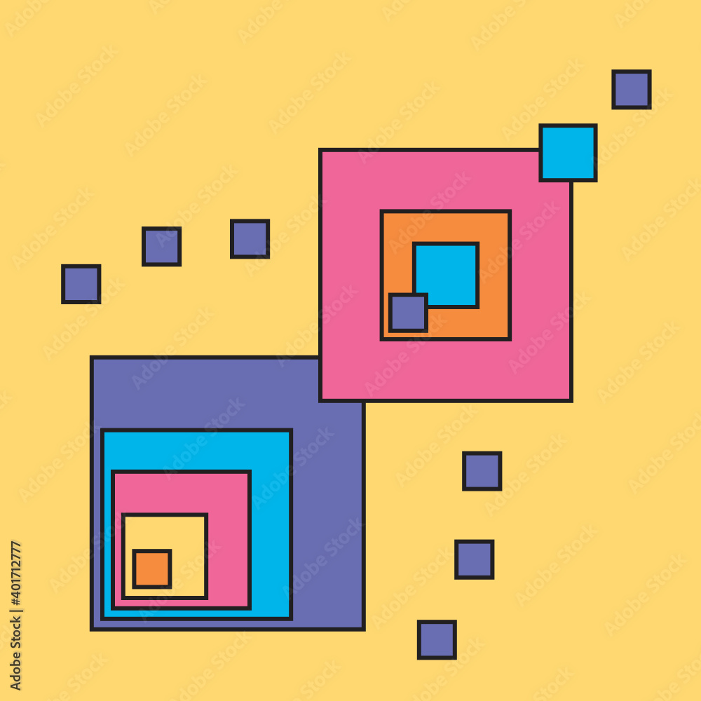 Abstract colorful geometric pattern as a seamless background. Vector illustration Abstract colorful geometric pattern as a seamless background. Vector illustration