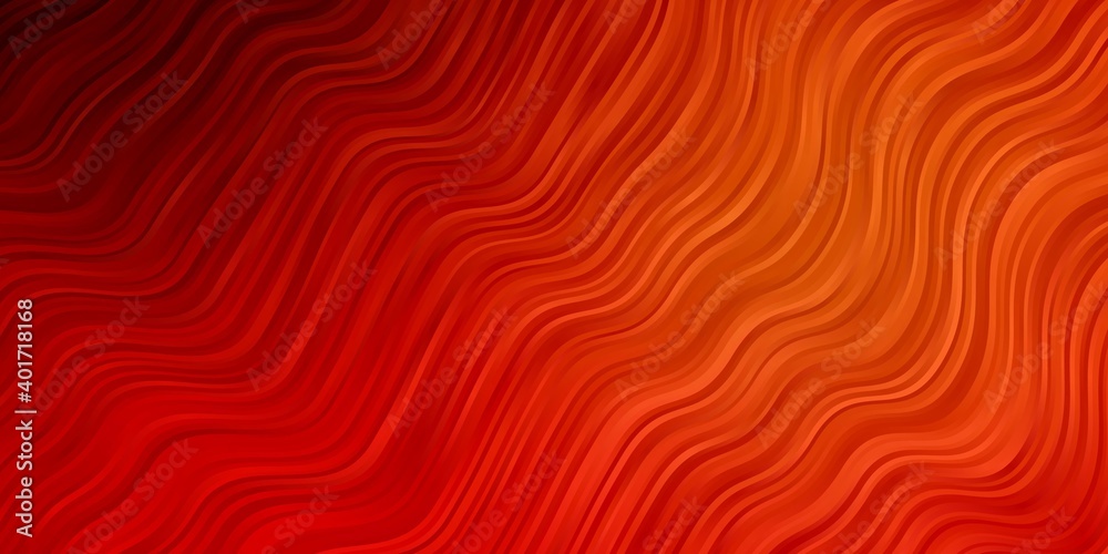 Light Red vector template with curves. Light Red vector template with curves.