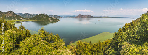 A beautiful shot of Skadar Lake, Montenegro photo