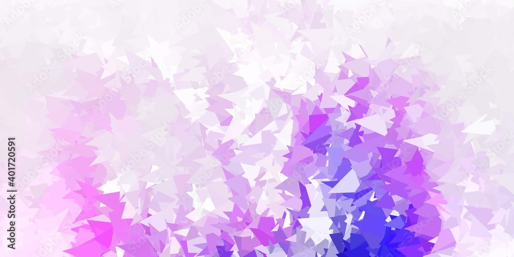 Light purple, pink vector geometric polygonal layout.