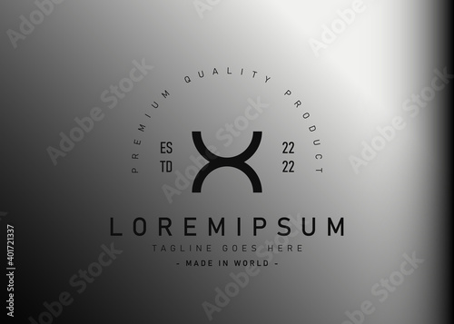 modern hourglass logo design. Vector illustration of modern minimal hourglass icon design. Modern logo design with line art style.