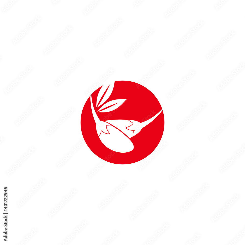 Goji berries logo. Isolated goji berries on white background