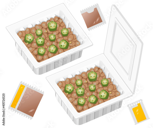 オクラ納豆
