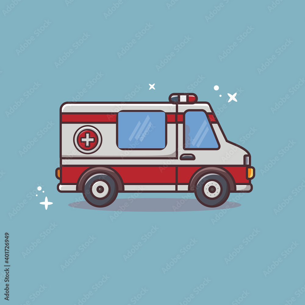 ambulace vector design. hospital transportation vector ambulace vector design. hospital transportation vector