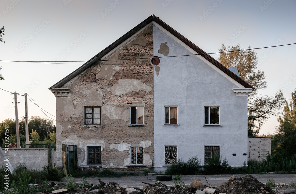 old house in the village old house in the village