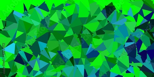 Dark multicolor vector polygonal backdrop.