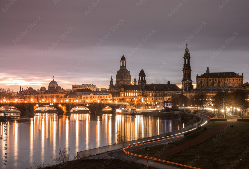 Dresden am frühen Morgen