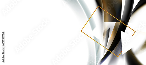Black, white hex texture abstract background, energy technology. Futuristic minimal shapes composition. Digital curled rays, stripes. Perforated hexs. Transformative transitions. Vector illustration