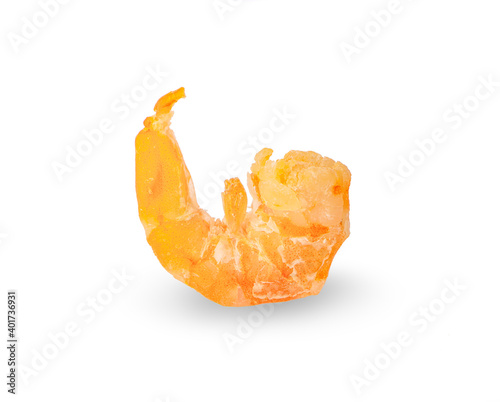 Dried shirmp an isolated on the white background photo