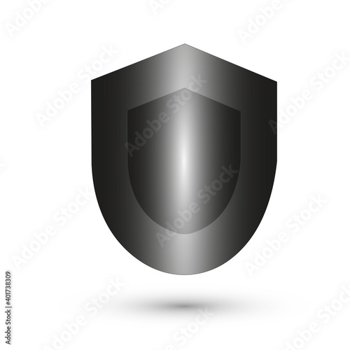 picture of a shield on a white background, vector