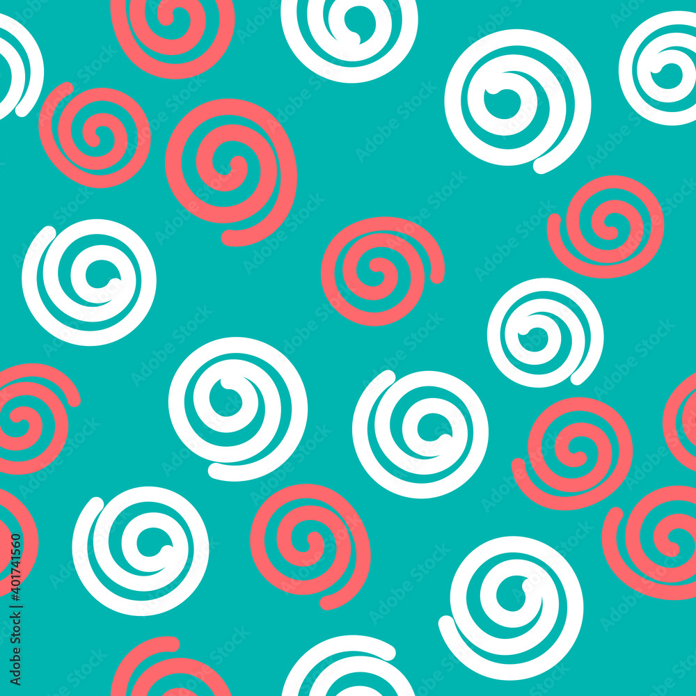 Seamless pattern with doodle curls Seamless pattern with doodle curls