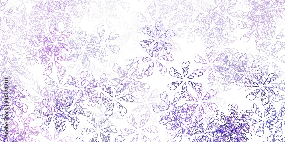 Light purple vector abstract layout with leaves. Light purple vector abstract layout with leaves.
