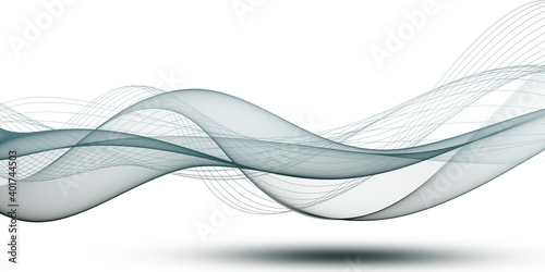  Elegant abstract smooth swoosh speed gray wave photo