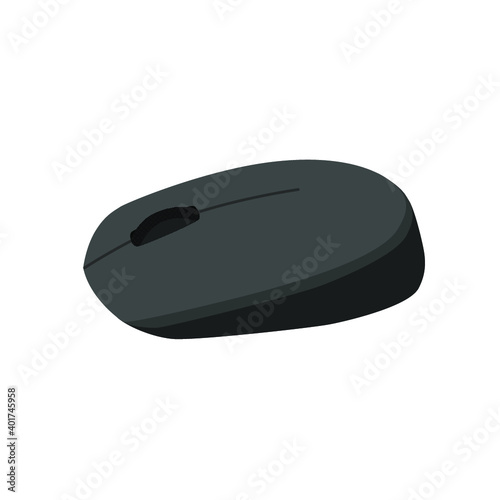 Black Wireless  Computer Mouse