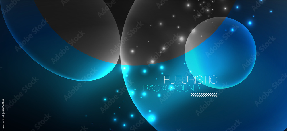 Neon ellipses abstract backgrounds. Shiny bright round shapes glowing in the dark. Vector futuristic illustrations for covers, banners, flyers and posters and other Neon ellipses abstract backgrounds. Shiny bright round shapes glowing in the dark. Vector futuristic illustrations for covers, banners, flyers and posters and other