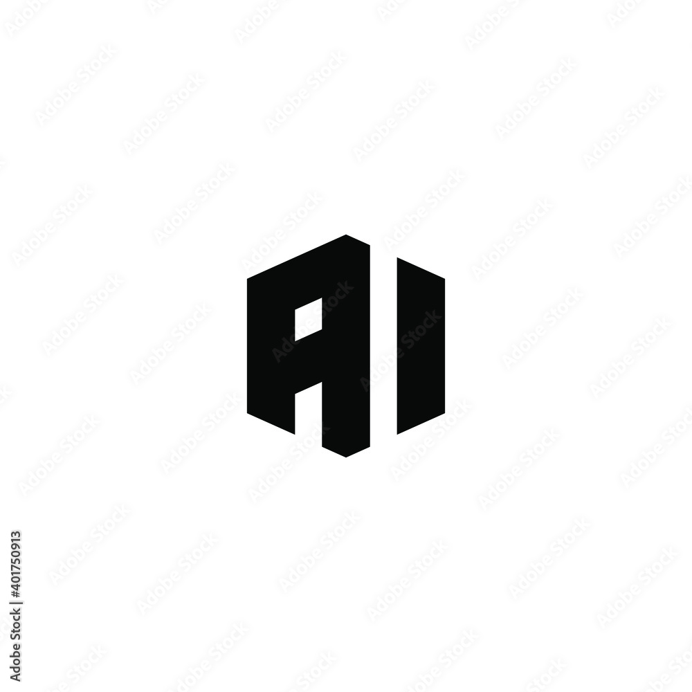 AI cube monogram letter vector download AI cube monogram letter vector download
