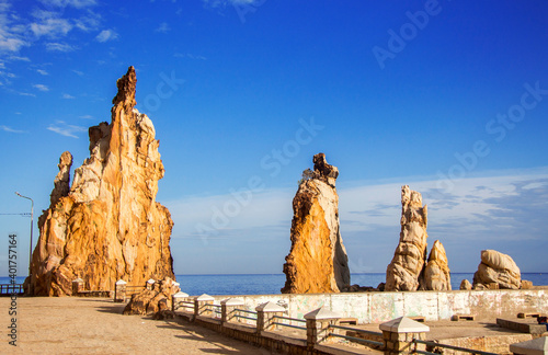 Rocks on the seashore of Tabarca, Tunisia