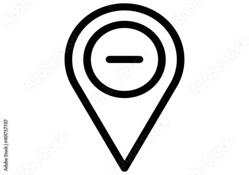 Free Download remove Location  icon for apps and website - GFXLoad