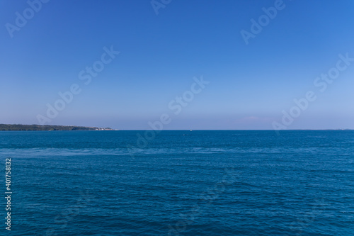 海上から見た宮古島