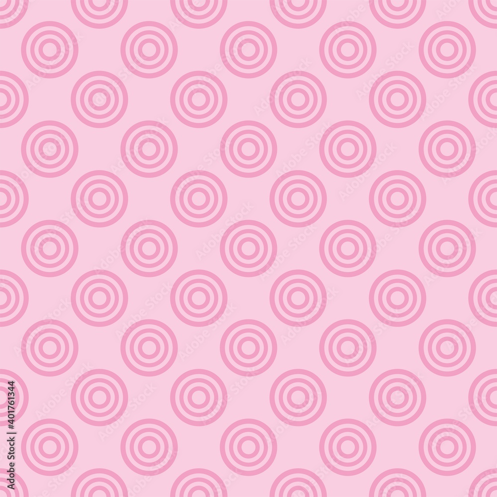 Seamless vector pattern with pink dots on a sweet pastel baby pink background Seamless vector pattern with pink dots on a sweet pastel baby pink background