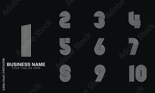 NUMBER FROM 0 TO 10, VECTOR FORM EPS FILE TRENDY 2021 DIGITS, LINE ART, FINGER PRINT, TEMPLATE VECTOR IMAGE, LUXURY.