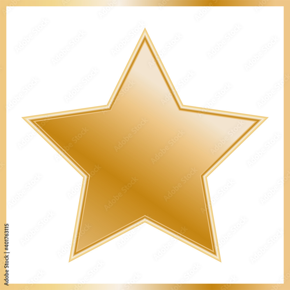 An icon golden star, logo, label for social media, websites, online shops and others. An icon golden star, logo, label for social media, websites, online shops and others.