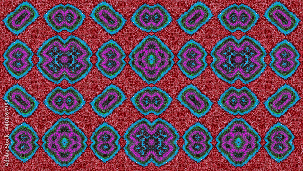 African fabric, cotton – Textured and seamless pattern – Red color, photo African fabric, cotton – Textured and seamless pattern – Red color, photo