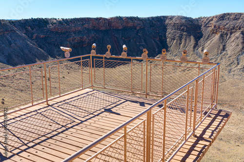 Meteor Crater is a meteorite impact crater. The site was formerly known as the Canyon Diablo Crater, Arizona, USA