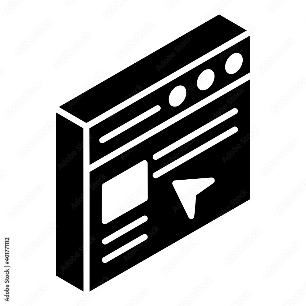 Pay per click glyph isometric vector, online service
Pay per click glyph isometric vector, online service