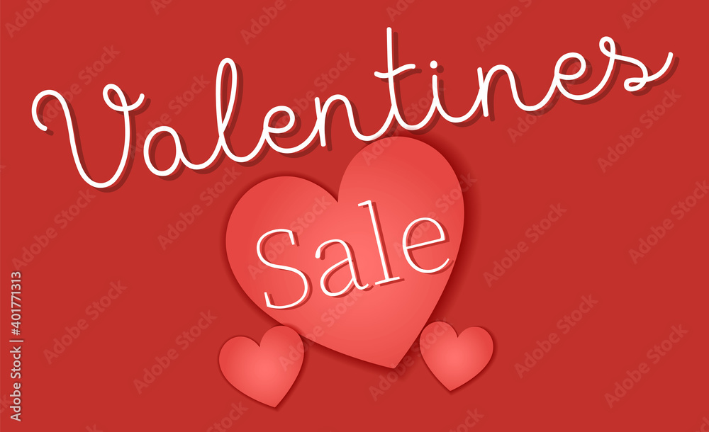 Greeting text card. Happy Valentine s day. Volumetric hearts on a pink background. Valentine s Day discounts. Greeting text card. Happy Valentine s day. Volumetric hearts on a pink background. Valentine s Day discounts.