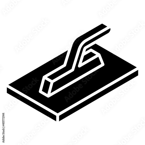 
A cement leveller tool icon in glyph isometric design
 photo