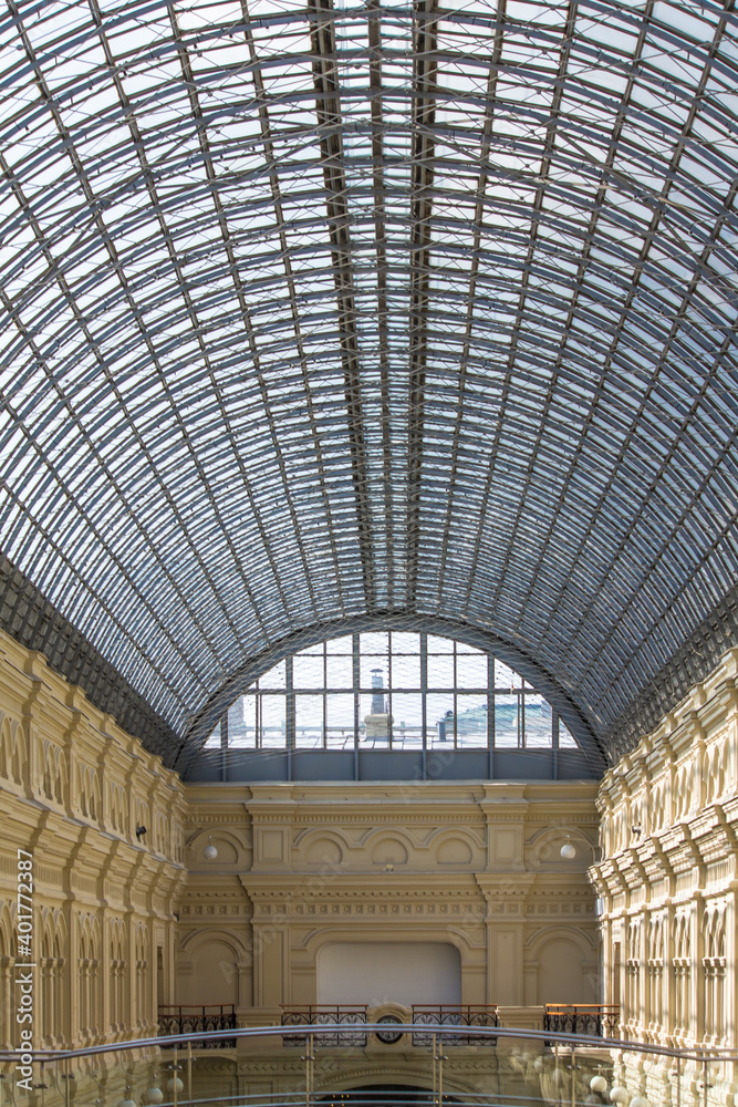 Glass Roof in GUM Moscow