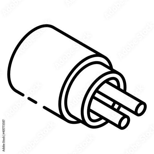 
A starter, glyph isometric icon
